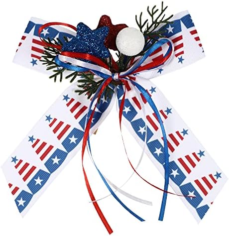 Tendeycoco American Flag Bow Patriot Bow Dan Dan dekora luk dekor Dan dekora