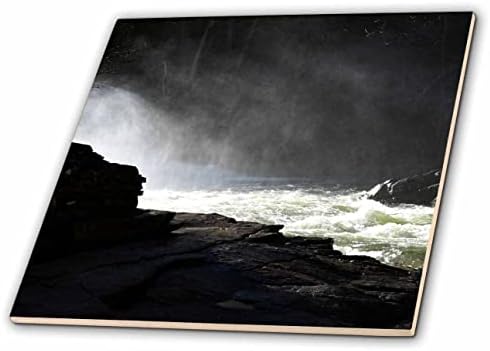 3-fotografija prirode s maglom iznad vodopada i brzaka bijele vode u . - Pločice
