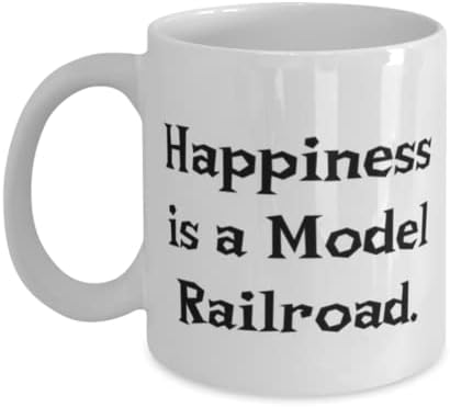 Prekrasni pokloni za željezničke modele, sreća je model željeznice, epski blagdanski pokloni za šalice od 11 oz 15 oz za muškarce i