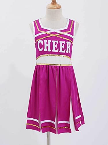 Loloda djevojke Djeca oblače se navijači za kostim školske uniforme mladića navijačka odjeća za Halloween carneval Party vruće ružičasto
