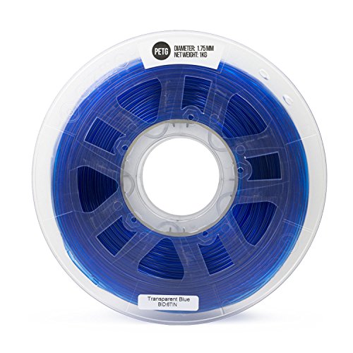 Gizmo Dorks 3 mm PETG filament 1kg /2.2lbs za 3D pisače, prozirno plavo