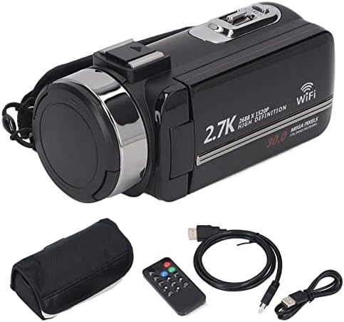 2,7K video karame kamera, 2,7k 30m HD WiFi digitalni snimač kamera, 1080p 18x Digitalni zum 3,0inch zaslon osjetljivog na dodir.