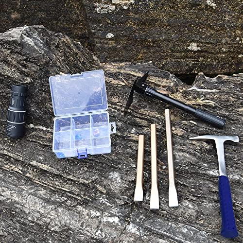 Lopata bez peersa, 41 komad rock čekić set za rock kunice, alat za iskopavanje zlata i istraživačke opreme, uključujući čelični čekić