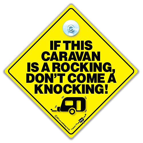 Karavan iWantThatSignltd Ako je ovaj karavan ljuljajući ne dolazi do kucanja automobila, novitet automobila, znak karavana, kampiranje,