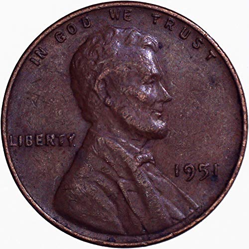 1951. Lincoln Wheat Cent 1c vrlo fino