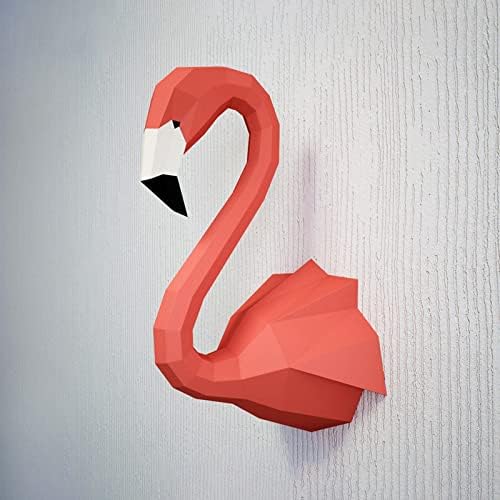 WLL-DP Flamingo kreativni papir Trophy 3d origami zagonetka geometrijski papir model diy papir skulptura ručno izrađena zidna ukras