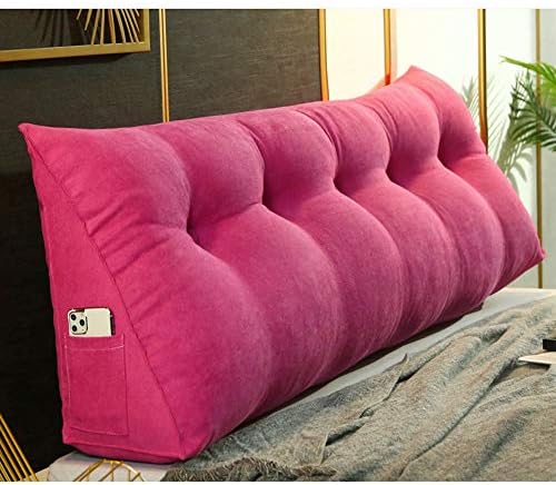 XFXDBT Veliki trokutasti jastuci za čitanje za sjedenje u krevetu, mekani naslon za naslonje Podrška za klinasti jastuk za čitanje