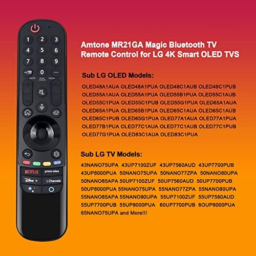 AN-MR21GA Magic Replacement Remote Control with Voice and Pointer,Compatible with LG OLED65C1PUB 65 C1 Series 4K Smart OLED TV