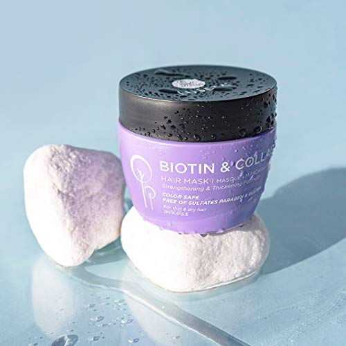 Biotin kolagen maska za kosu za suhu i oštećenu kosu 16,9 oz, tretman za jačanje i zgušnjavanje rasta kose, dubinsko kondicioniranje
