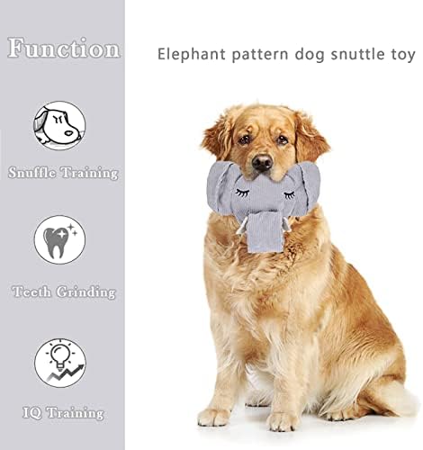 Duuclume žilavi interaktivni pse Squaky Toy Toy Snuffle igračka za agresivne žvakanje uma koji stimulira igračku za trening za slagalice
