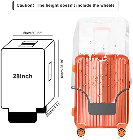 Gigabitni potpuno prozirni zaštitni poklopac za prtljagu zadebljava zaštitni poklopac kofera