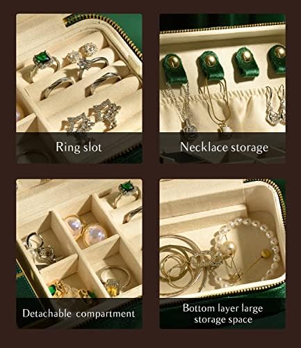 Taimy mali nakit kutija za žene, Organizator nakita od baršunastih putovanja, prijenosni nakit za nakit, Ogrlica za narukvicu narukvica