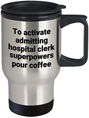 Priznanje bolničke službenice za putovanje - smiješna sarkastična toplinski izolirana poklon kave od nehrđajućeg čelika