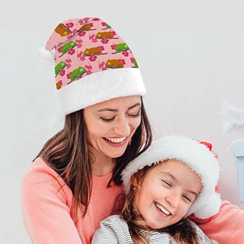 Božićni kameleonski šešir s cvjetovima hibiskusa za novogodišnju zabavu, zabavu, igru