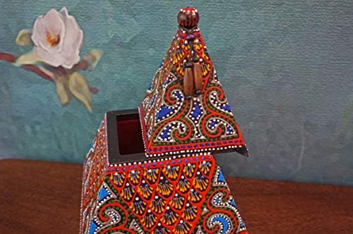 Interaktivna porculanska Tajlandska Ukrasna drvena kutija ručno izrađena vintage dekor ručno oslikana kutija za nakit ženski pribor