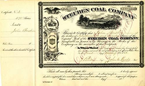 Steuben Coal Co. - Potvrda o skladištu