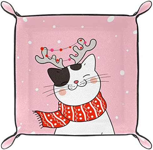 Lyetny mačka s šal snijegom božićni organizator ladice za skladištenje kreveta caddy radna računala Promijeni ključ novčanika za novčanike