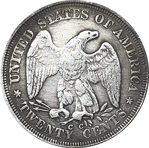 1876-CC Sjedinjene Države sjede slobode dvadeset i kovanica kopija kopija kolekcije darovi