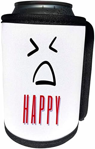 3Drose Slatki emoji s tekstom Happy - Can Cooler Boce Wrap