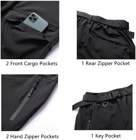 Muške lagane planinarske kratke hlače za brzo sušenje za biciklizam, kampiranje i putovanja, labavi pojas
