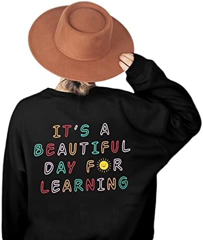 Žene koje podučavaju duksericu lijep dan za učenje pulovera učitelja poklon vrhovi casual učiteljski život dugih rukava košulja