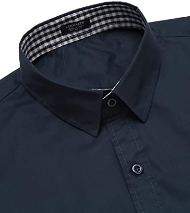 Coofandy muška poslovna haljina košulja dugi rukav vitki fit casual gumb dolje košulja