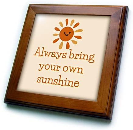 Trodimenzionalna slika sunca s natpisom uvijek Donesite svoje pločice u solarnom okviru