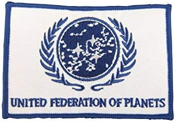 S Trek United Federation of Planets izvezeno željezo na flasteru