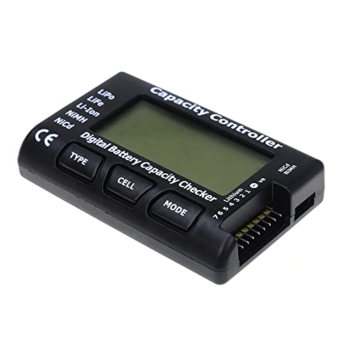 Goldby RC Cellmeter 7 Digitalni kontroler provjere kapaciteta baterije Tester napona za LiPo/Life/Li-ion/NiMH/Nicd baterije