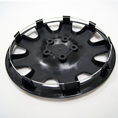 TuningPros WSC3-611B16 4PCS Postavite Snap-on Type 16-inčni mat mat crni hubcaps poklopac kotača