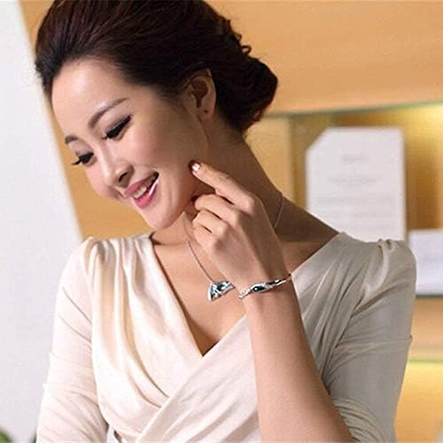 Čari za ogrlice za žene temperament kreativni s dijamantnom narukvicom u obliku srčane narukvice pribor za srce