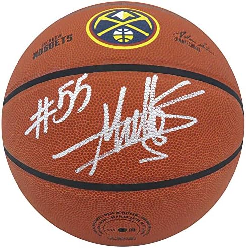 Dikembe Mutombo potpisao Wilson Denver Nuggets Logo NBA košarka - Košarka s autogramima