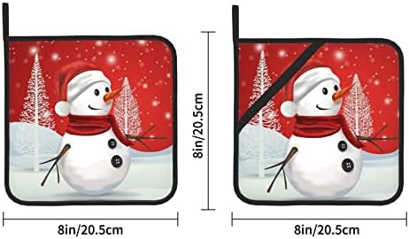 Sretan božićni dan kvadrat izolirana pad-pad-8x8 inča debela, vruća otporna izolacija.