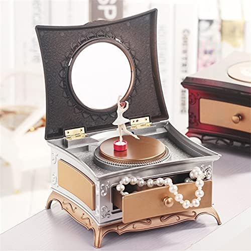 Gkmjki plesač rotirajuća muzička kutija Klasična ladica za makeup Music Box Box Box Box za slanje poklon poklon za djevojke poklon