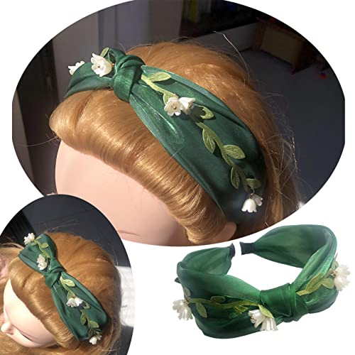 2 / 1 kom cvjetne trake za glavu za žene i djevojke široki gornji dio turban trake s čvorovima Vintage satenska tkanina traka za kosu