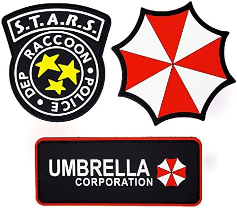Miltacusa Umbrella S.T.A.R.S.Police Raccoon Patch [3PC Bundle- PVC guma - pričvršćivač učvršćivanja]
