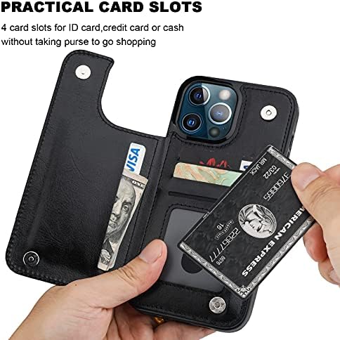 Kompatibilan s torbicom za novčanik od 13 inča s držačem za kartice, postoljem od PU kože, pretincima za memorijske kartice, dvostrukim