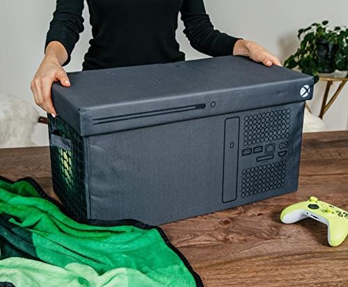 Ukonic Xbox Series X logotip srušeni kante za skladištenje s poklopcem | Kontejner za košaricu s ručkama, Organizator ormara kocke