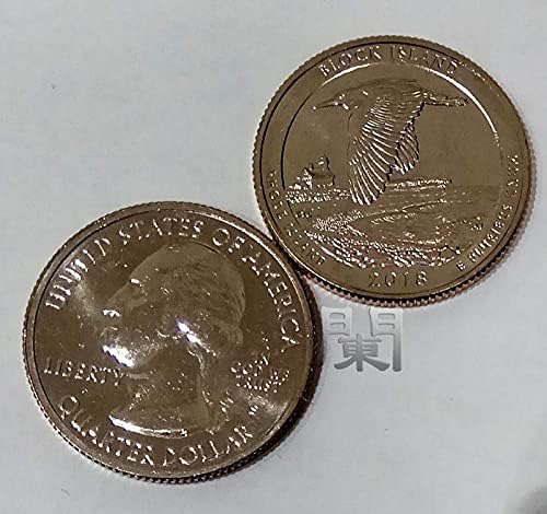 Američki novčić 45. s verzija Nacionalnog parka prigodna kovanica Rhoda prefektura Bollo 2018 Coincoin Zbirka Komemorativna kovanica