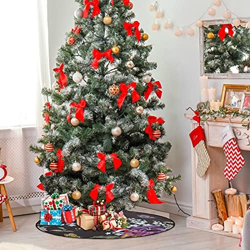 Xigua božićno drvce prostirka leptir i tratinčica akvarela božićno drvce stalak za božićno drvce suknja božićni blagdanski home ukrasi