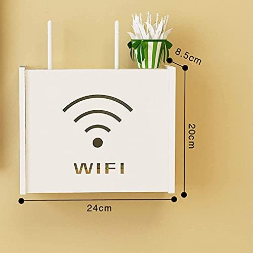 JZQY zidni kućni PVC usmjerivač kutija za pohranu set-vrhunskog okvira za pokriće Wifi usmjerivač zaštitnik Shelf zaštitnik SHIELDING