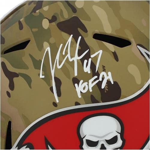 Replika kacige s autogramom Johna Lincha s natpisom 2021 je NFL kaciga s autogramima igrača.