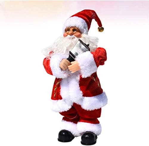 Aboofan preslatka Mjezična igračka Djeda Mjeze Božićna glazbena lutka ukras za Božić bez baterije božićni ukras
