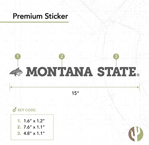 Državno sveučilište Montana Bobcats MSU CATS Naziv logotip vinil naljepnica laptop vodeni zapisnik s bocama za vodu