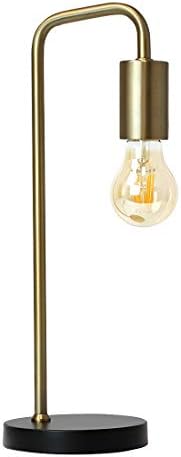 O'Bright Industrial Desk svjetiljka, metalna svjetiljka, UL certificirana keramička utičnica E26, minimalistički dizajn za ukrašavanje
