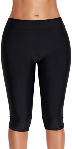 LU -ove šik ženske duge plivačke kratke hlače za plivanje kratke hlače s visokim strukom kontrola trbuha Capri noge