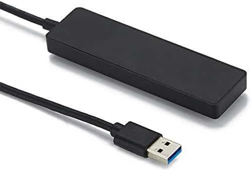 USB hub 4-portni USB hub Dafensoy, Tanki prijenosni koncentrator za USB 3.0 za prijenos podataka s produženim kabelom duljine 1 ft,