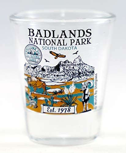 Kolekcija čaša iz serije Badlands Nacionalnog parka Južne Dakote
