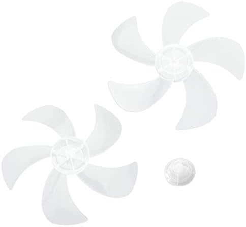 Plastika za kućanstvo 3/5/6 listova zamjena lopatice ventilatora s maticom za stolni ventilator na postolju Opći Pribor bijela 14 inča