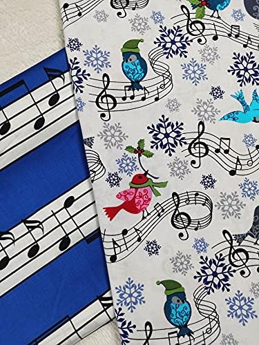 Pumcraft šivanje tkanina glazba ptičja kukavica pamučna tkanina glazbeno osoblje tiskana glazbena nota tkanina za patchwork tkanina